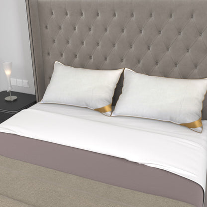 Premium Goose Feather & Down Pillow Pair