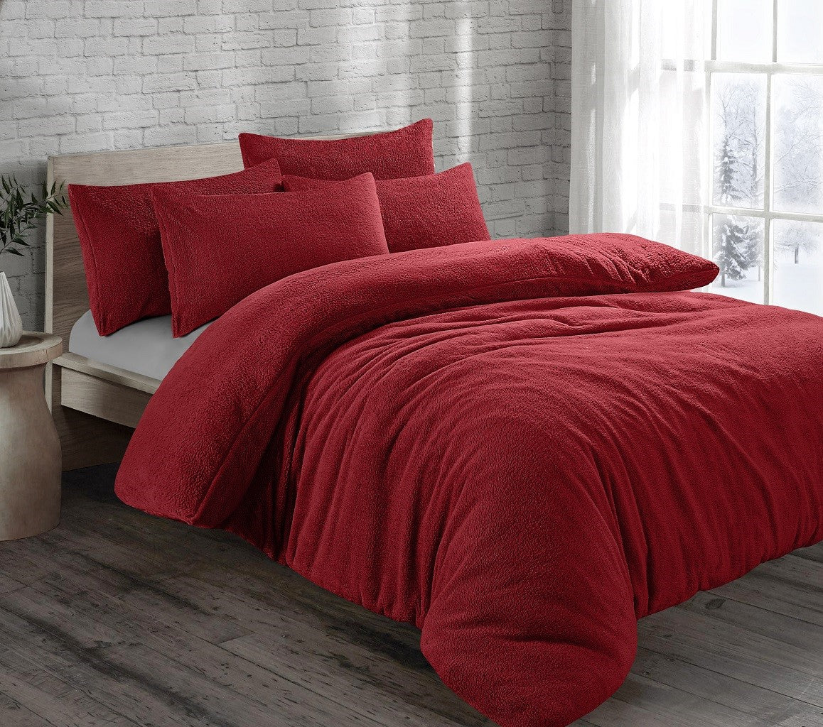 Teddy Fleece Duvet Set 15 Colours