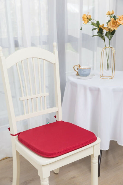 Plain Chair Cushion Seat Pads Foam Filled Tie On