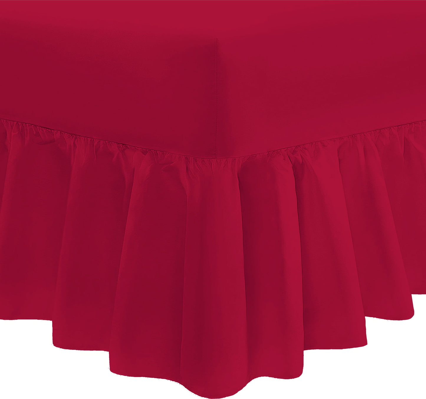 Easy Care Percale Valance Fitted Sheet 22 Colours All Bed Sizes
