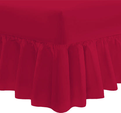 Easy Care Percale Valance Fitted Sheet 22 Colours All Bed Sizes