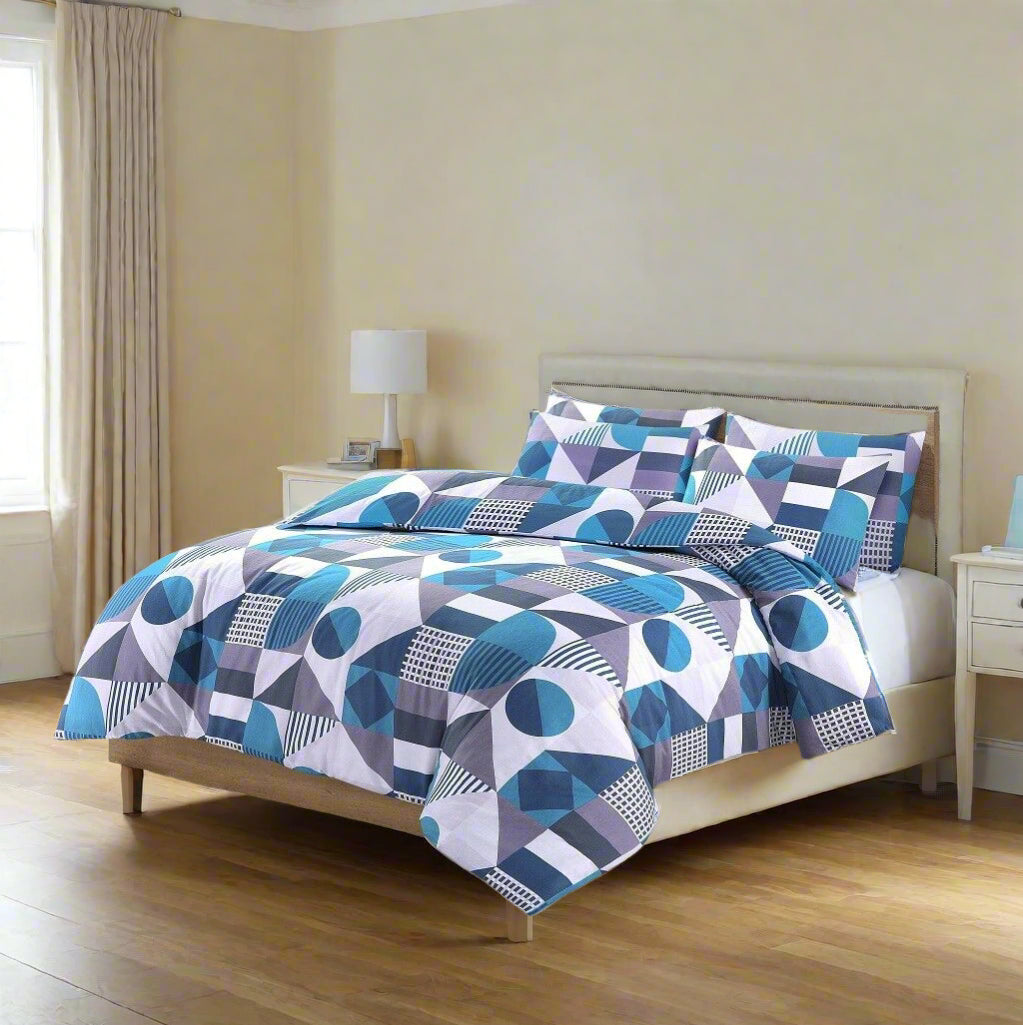 Geometric Printed Duvet Cover Set