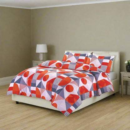 Geometric Printed Duvet Cover Set