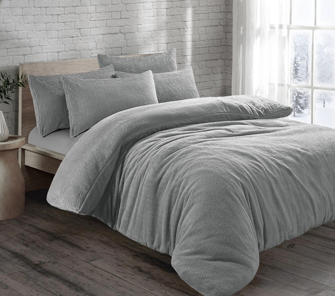 Teddy Fleece Duvet Set 15 Colours