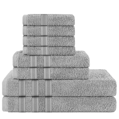 H & B 8 Piece Towel Bale Set 6 Colours