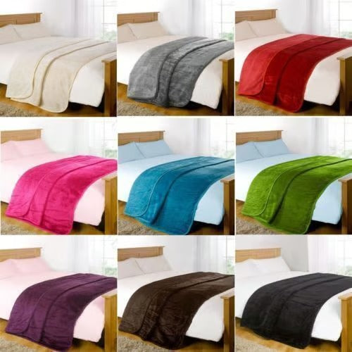 Faux Fur Blanket King Size 6 Colours