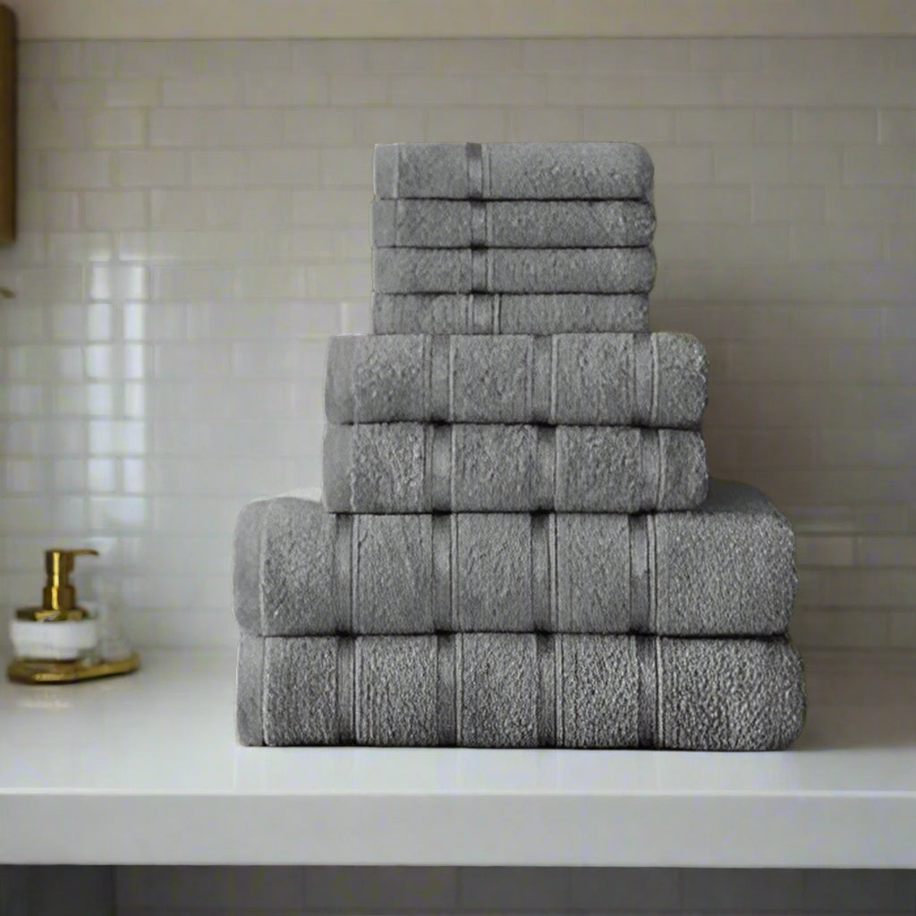 Home & Bath 8 Piece Towel Set