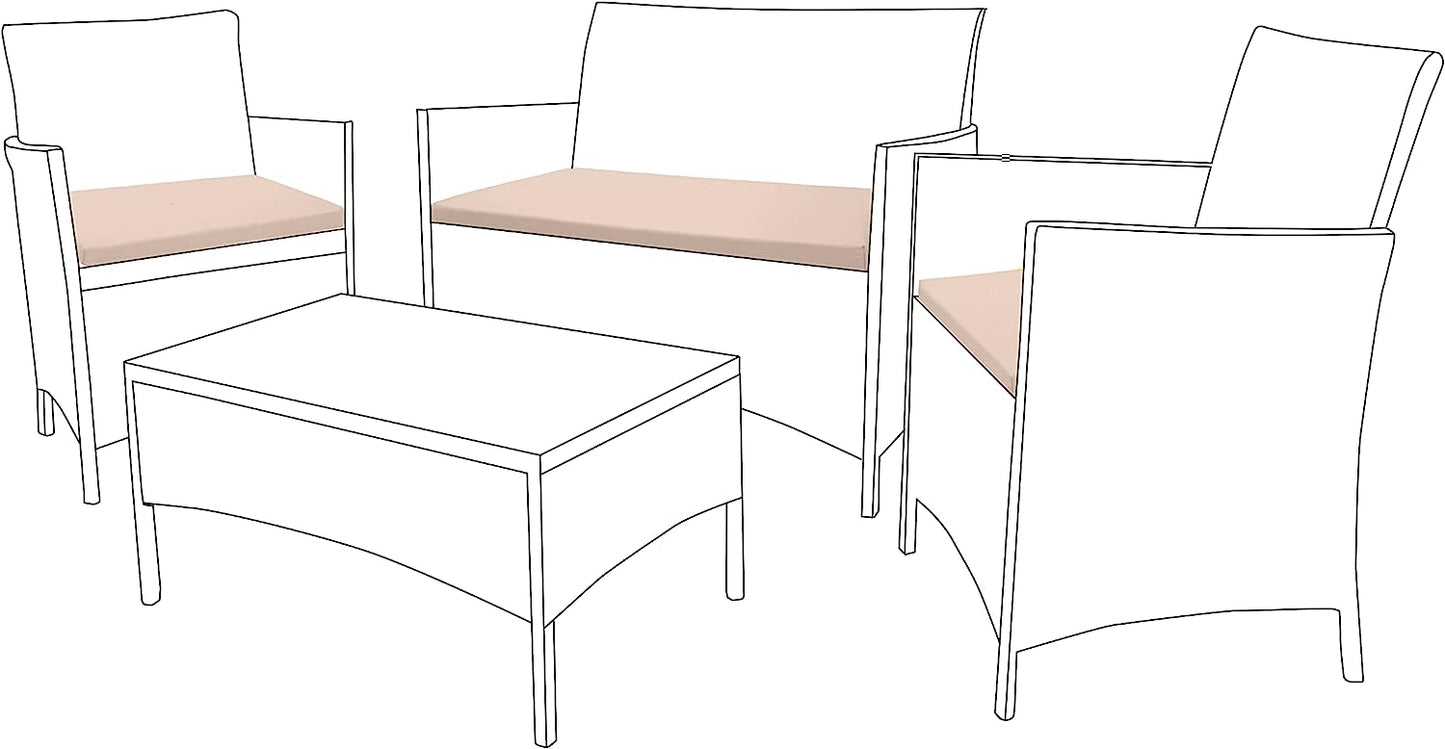 Elevate Your Outdoor Seating: Water-Resistant Rattan Furniture Seat Cushions in 6 Vibrant Colours