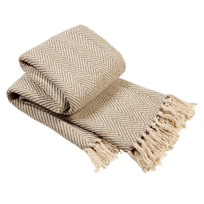 Chevron Design Cotton Throw