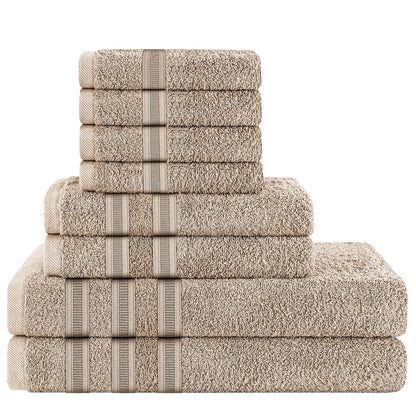 H & B 8 Piece Towel Bale Set 6 Colours