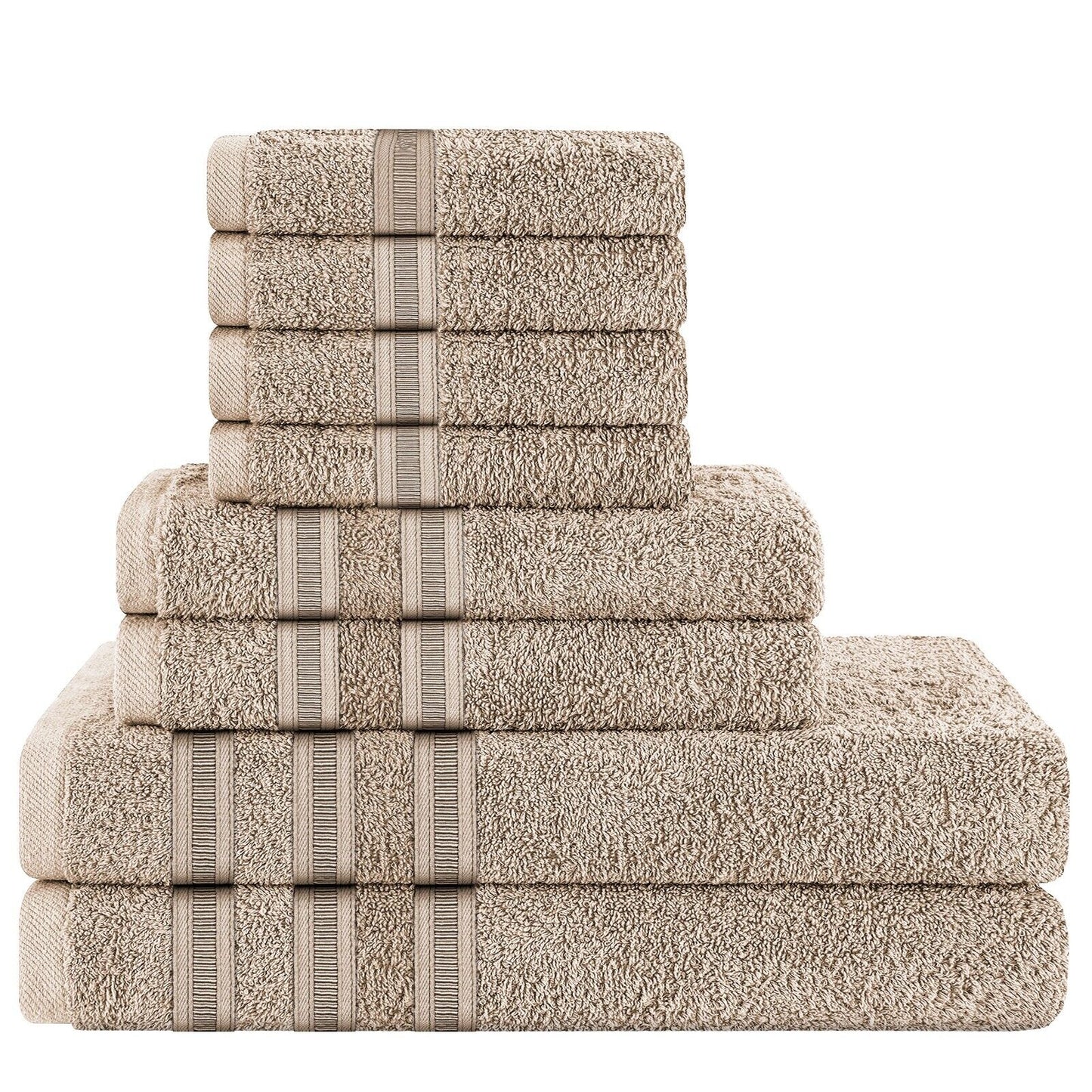 H & B 8 Piece Towel Bale Set 6 Colours