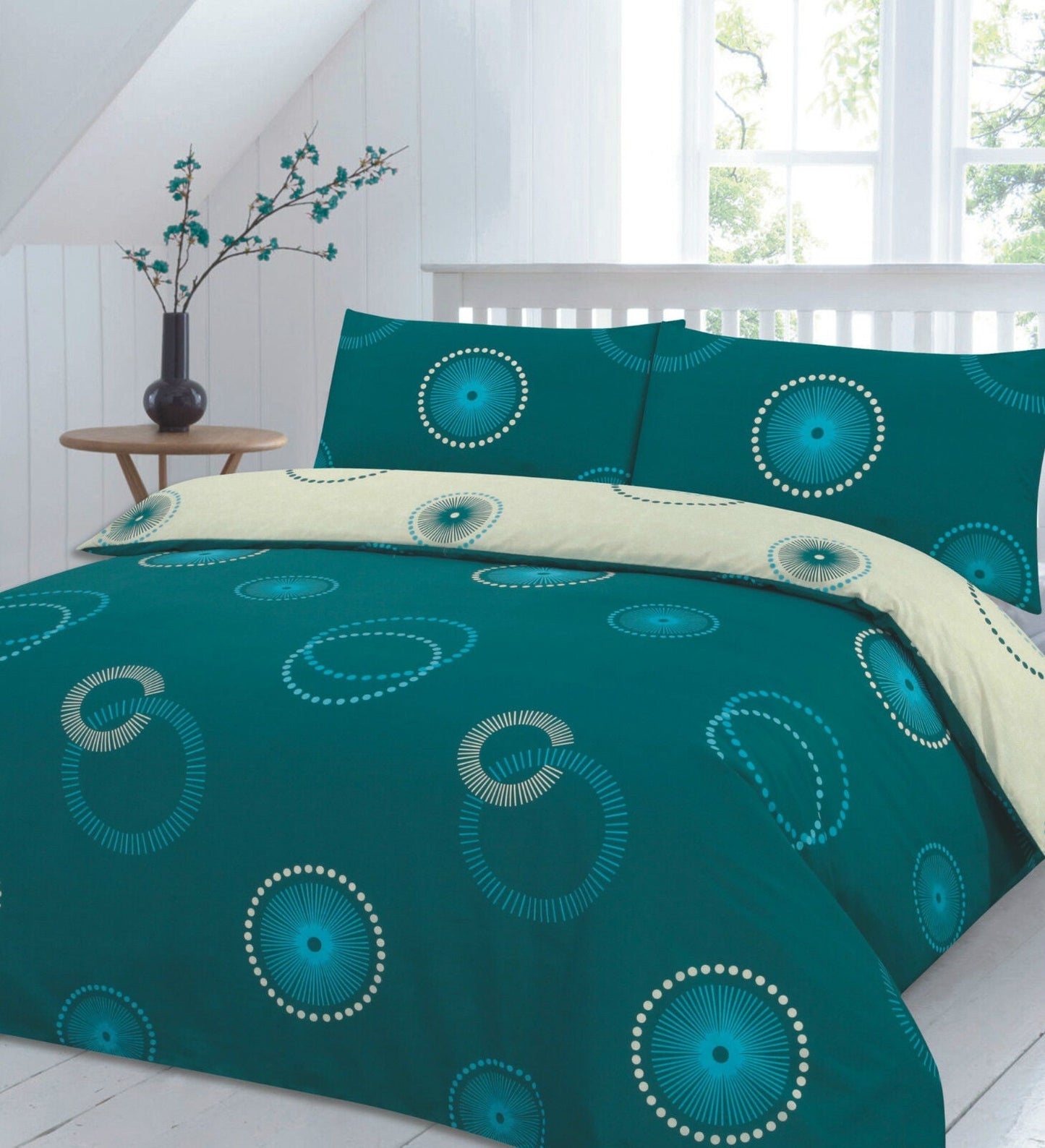 Multi Circle Duvet Set 4 Colours