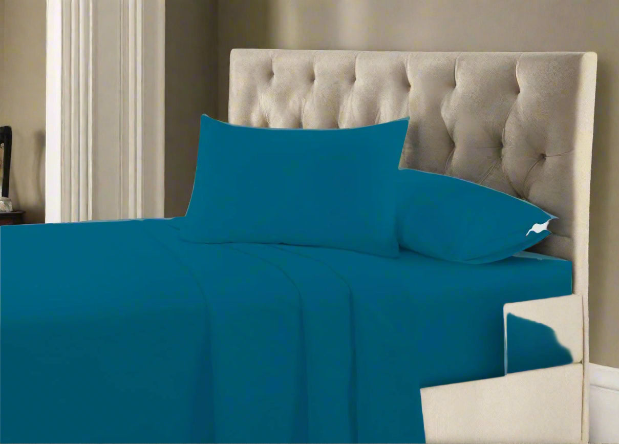 Easy Care Percale Flat Sheet 22 Colours All Bed Sizes
