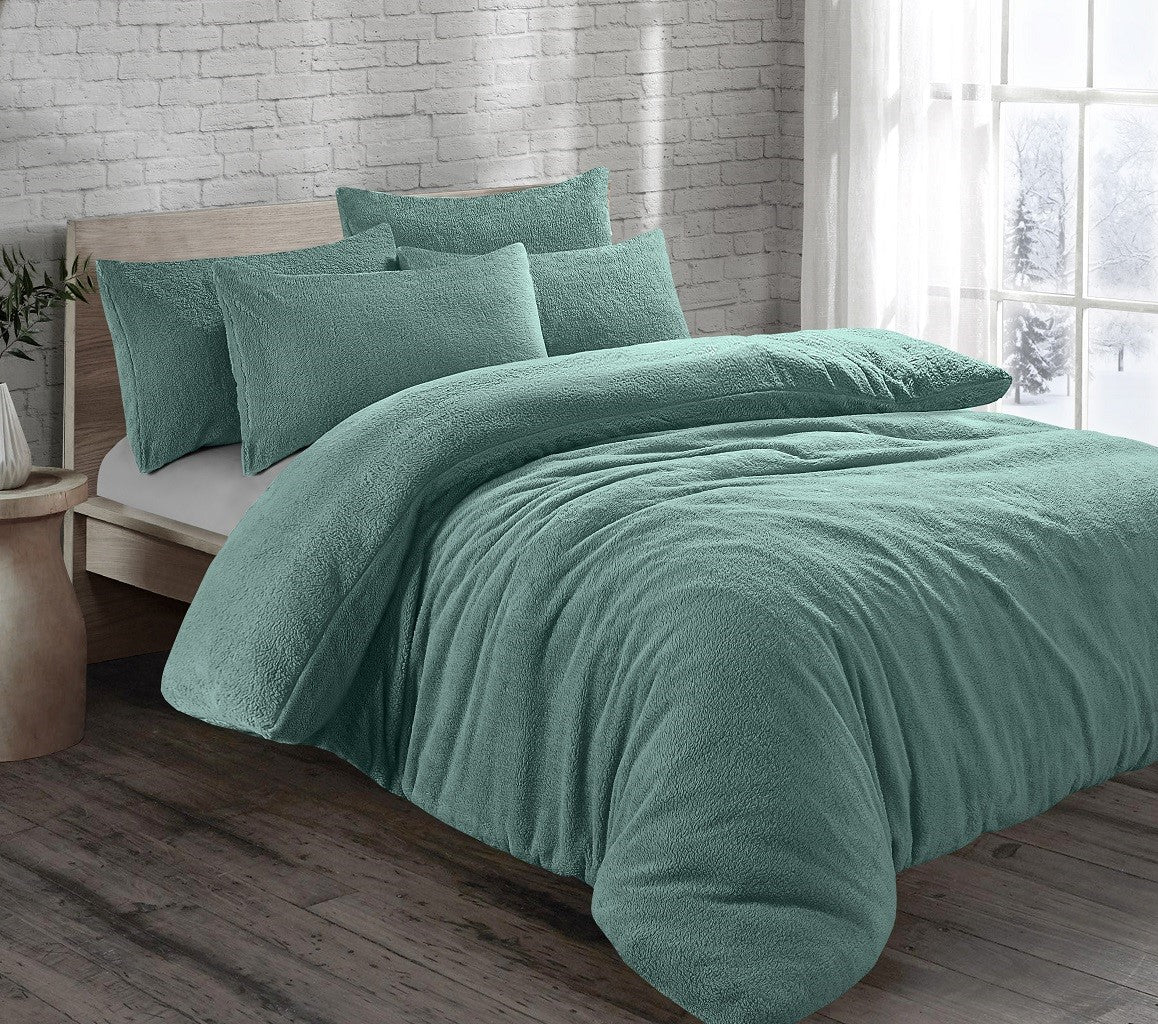 Teddy Fleece Duvet Set 15 Colours
