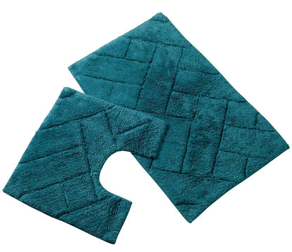 Cotton Bath Mat & Pedestal Set 7 Colours