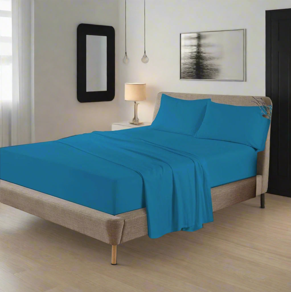 Flannelette 100% Cotton Fitted Sheet 10" & 16" Depth 10 Colours