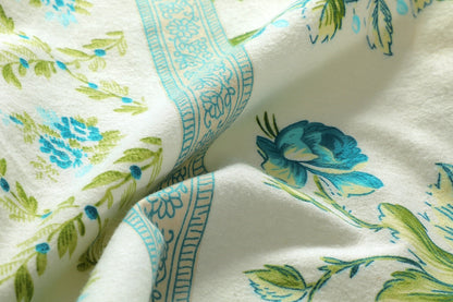 Bloom Teal Flannelette Brushed Cotton Sheet Set