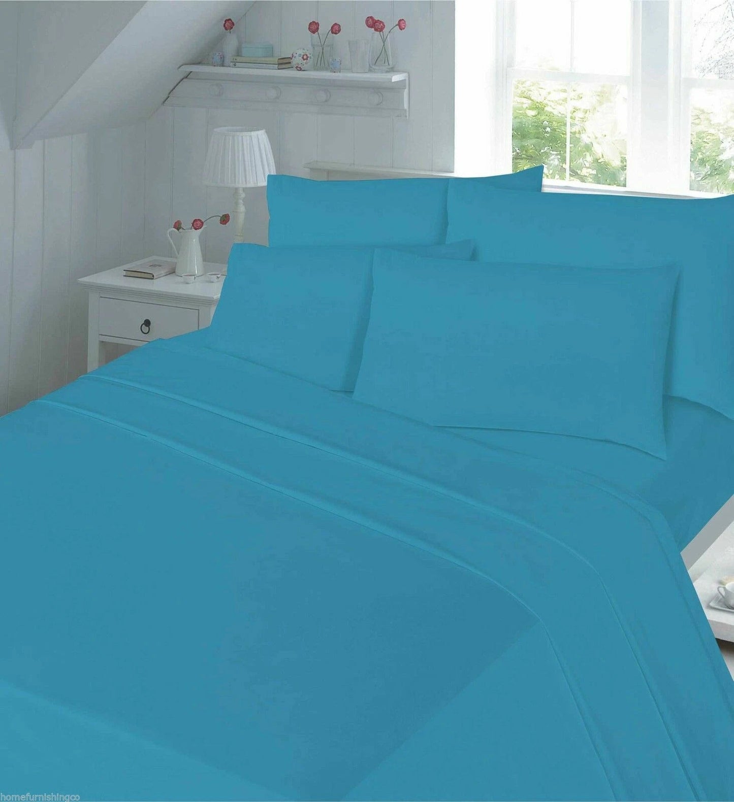 Luxury Percale 180 Thread Count 16" (40 cm) Depth  Fitted Sheet 14 Colours