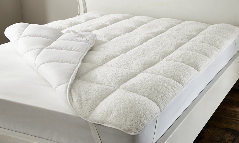 Soft Mattress Topper Enhancer Luxury Teddy Fabric