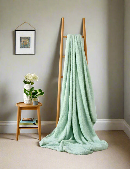 Teddy Bear Fabric Throw 5 Colours