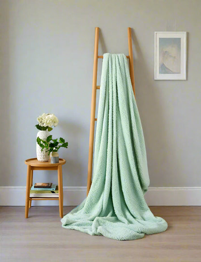 Teddy Bear Fabric Throw 5 Colours