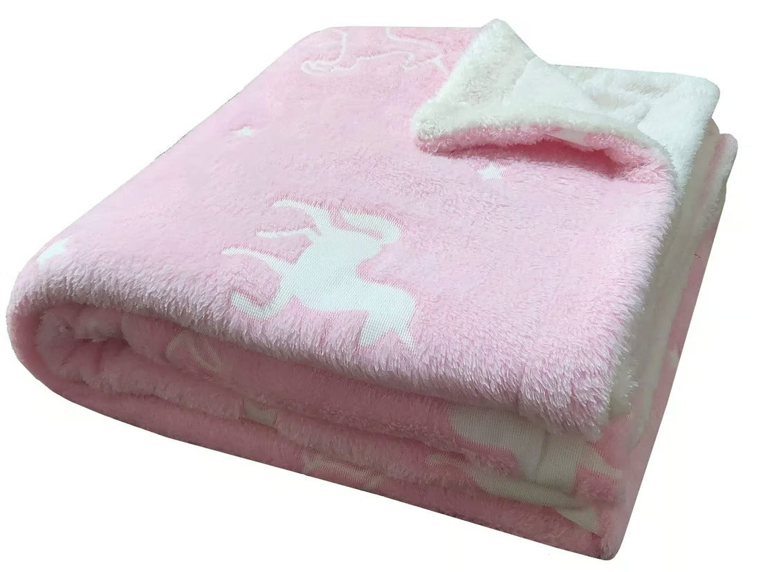 Glow In The Dark Unicorn Teddy Duvet Set
