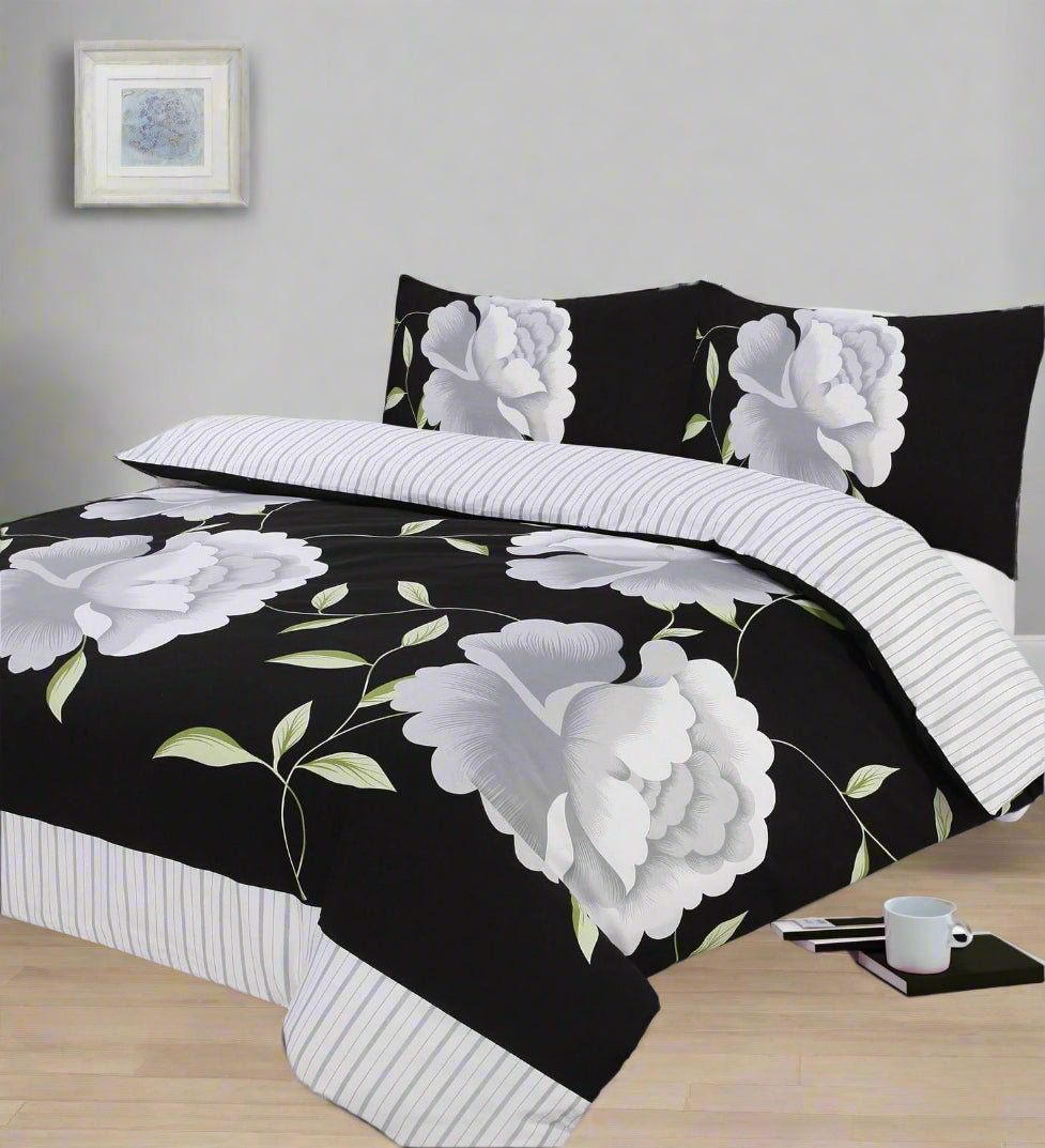 Roses Reversible Duvet Set 7 Colours