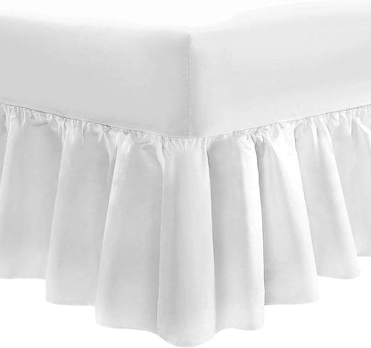 Easy Care Percale Valance Fitted Sheet 22 Colours All Bed Sizes