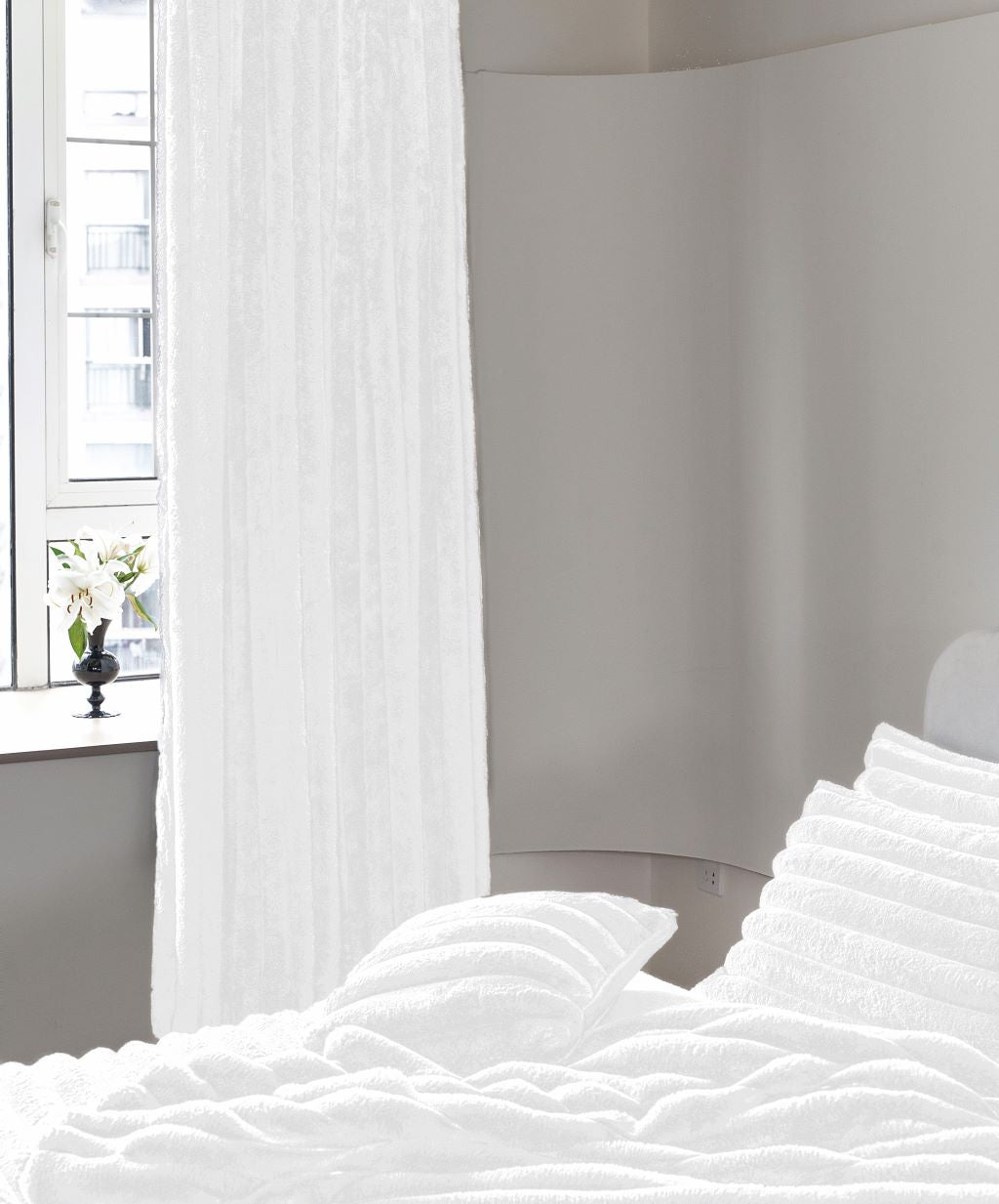 Big Cord Teddy Cloud Curtain 66" Width 72" Drop 3 Colours