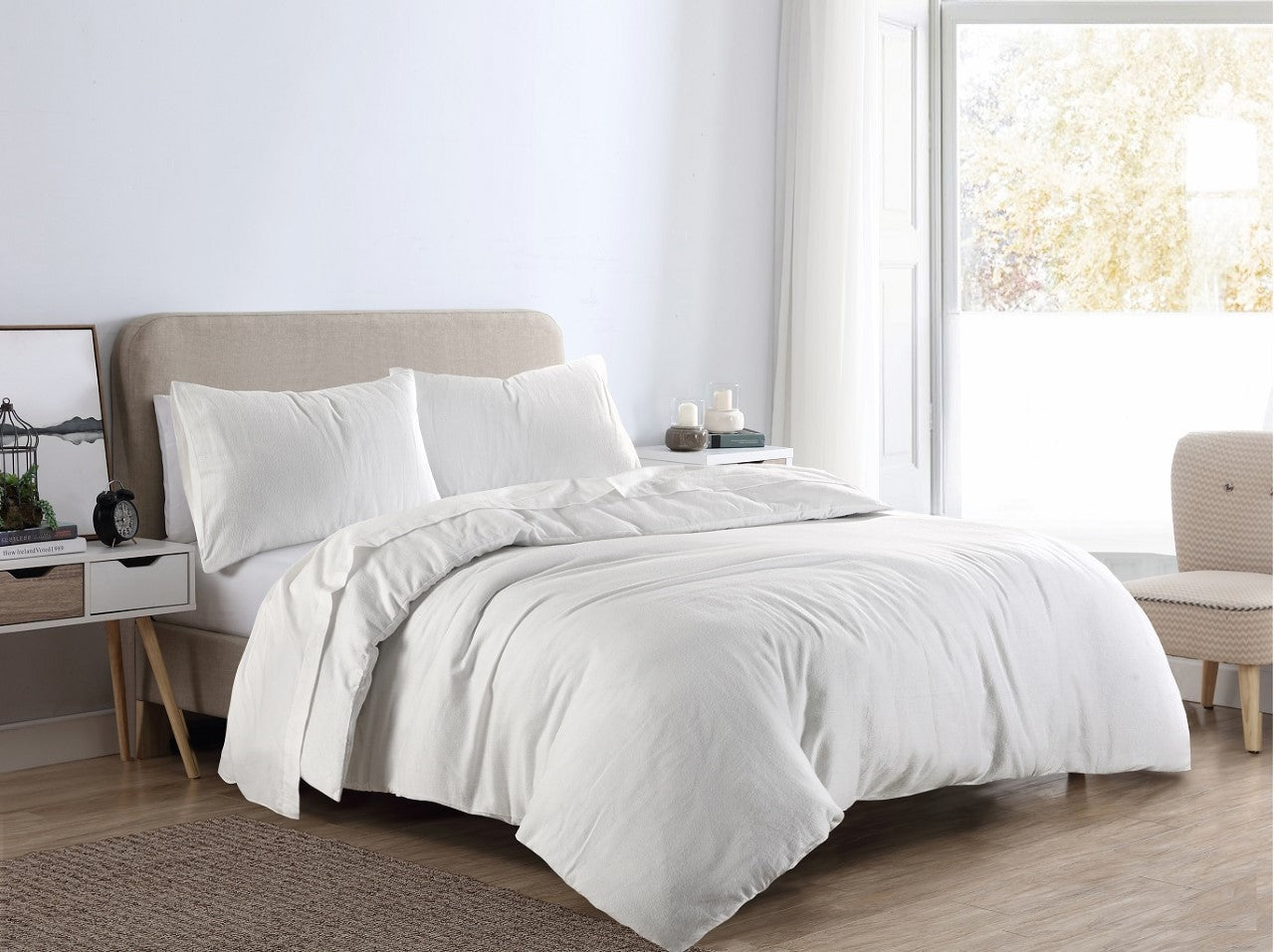 Flannelette 100% Cotton Pillowcase Pair 10 Colours