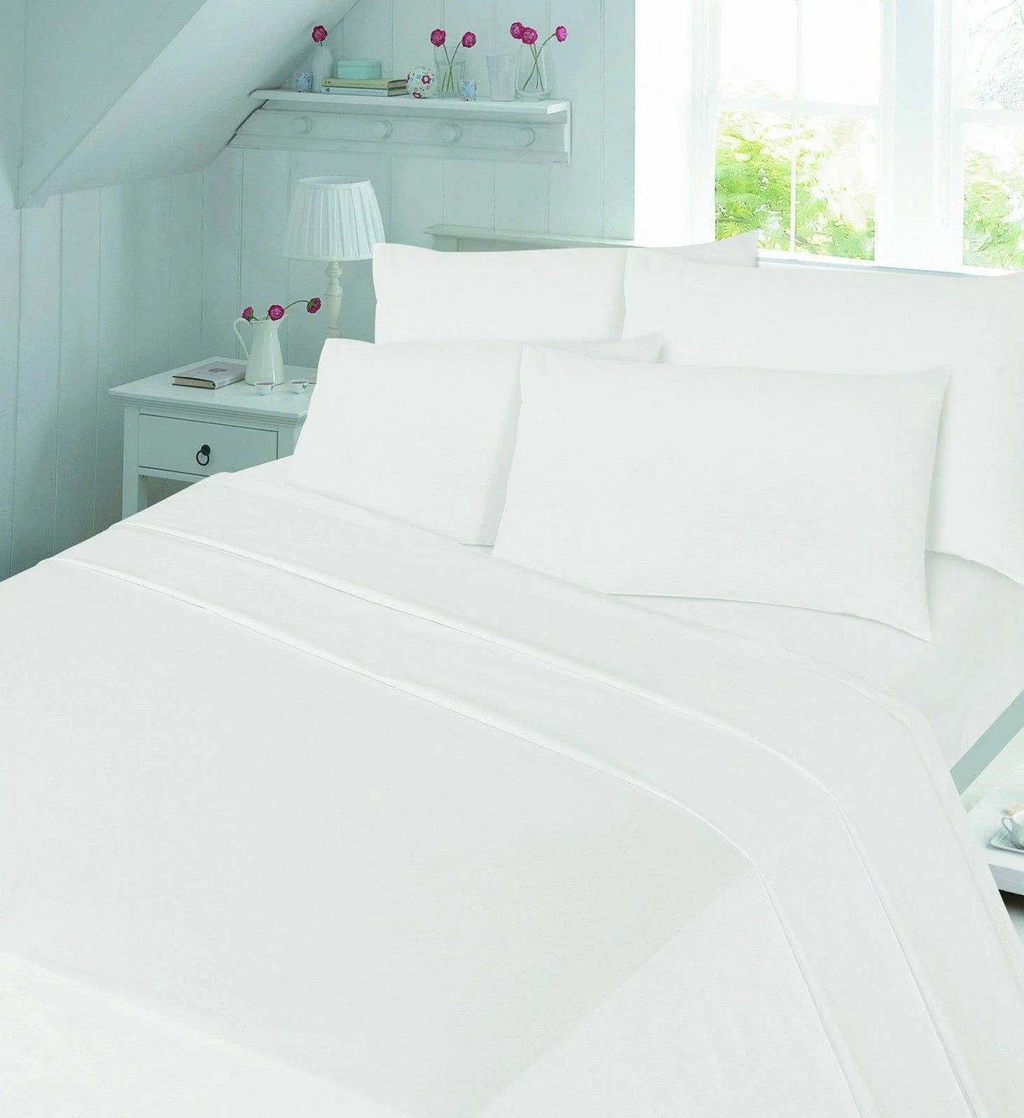 Luxury Percale 180 Thread Count 16" (40 cm) Depth  Fitted Sheet 14 Colours