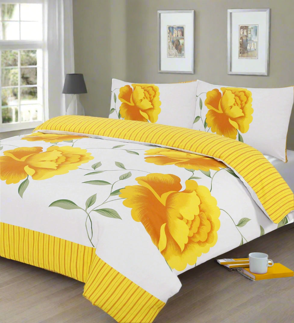 Roses Reversible Duvet Set 7 Colours