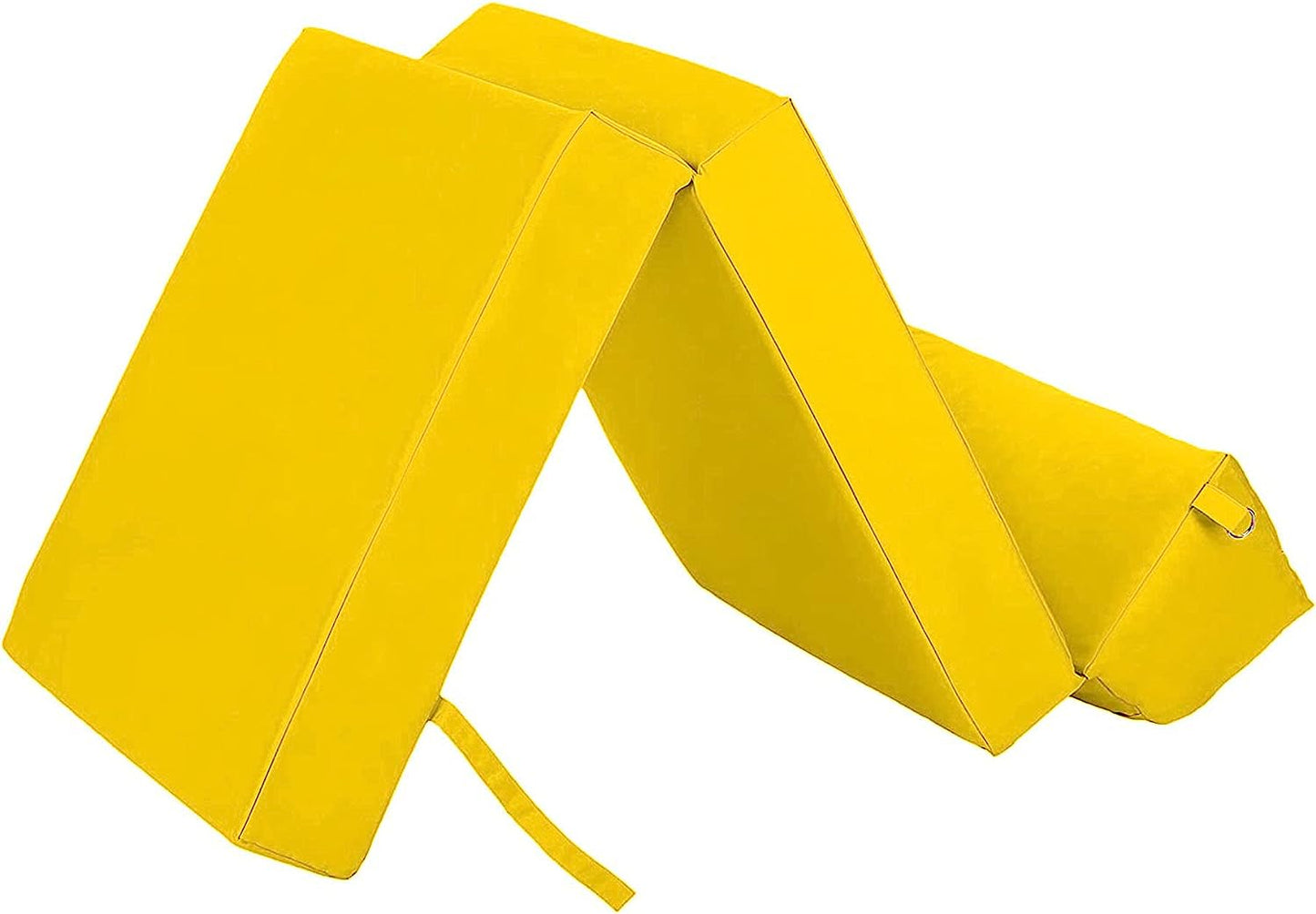 Indoor/Outdoor Fold Out Z Bed Chair | Lightweight Sofa Bed Futon with Soft Water-Resistant Cover Yellow